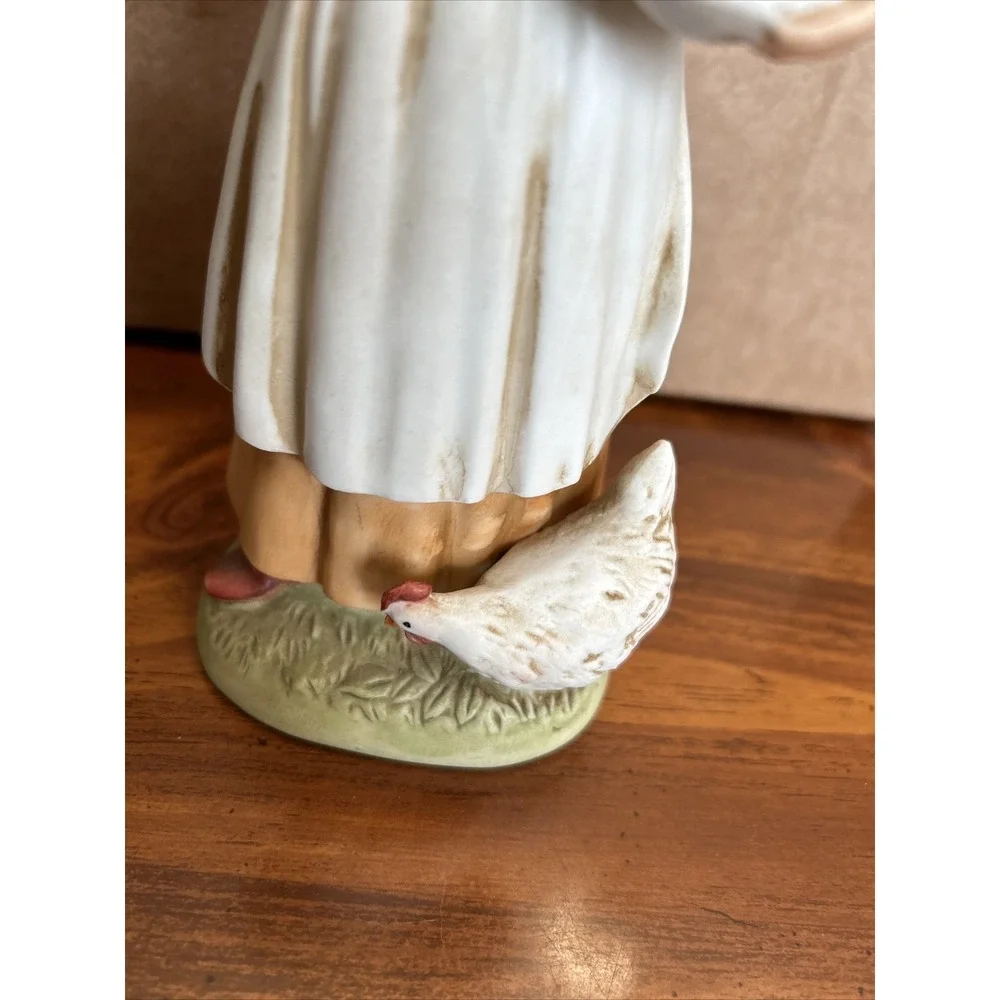 Vintage Homco 1426 Man Women Farmers Ducks Chicken Figurine set‎ 2